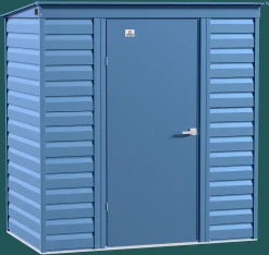 Arrow Metal Sheds-Select Steel Storage Shed, Pent, Blue Grey