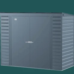 Arrow Metal Sheds-Select Steel Storage Shed, Pent, Blue Grey