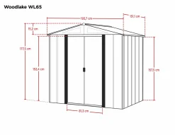Arrow Metal Sheds-6x5 Woodgrain Shed
