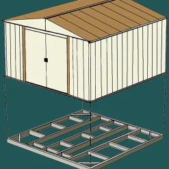 Arrow Floor Frame & Base Kits-Base Kits for Sheds 10 ft. x 12 ft., 10 ft. x 13 ft., and 10 ft. x 14 ft.