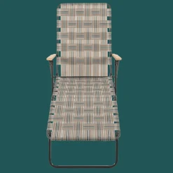 Camp & Go Beach Lounge Chairs-CAMP&GO Steel web chaise lounger