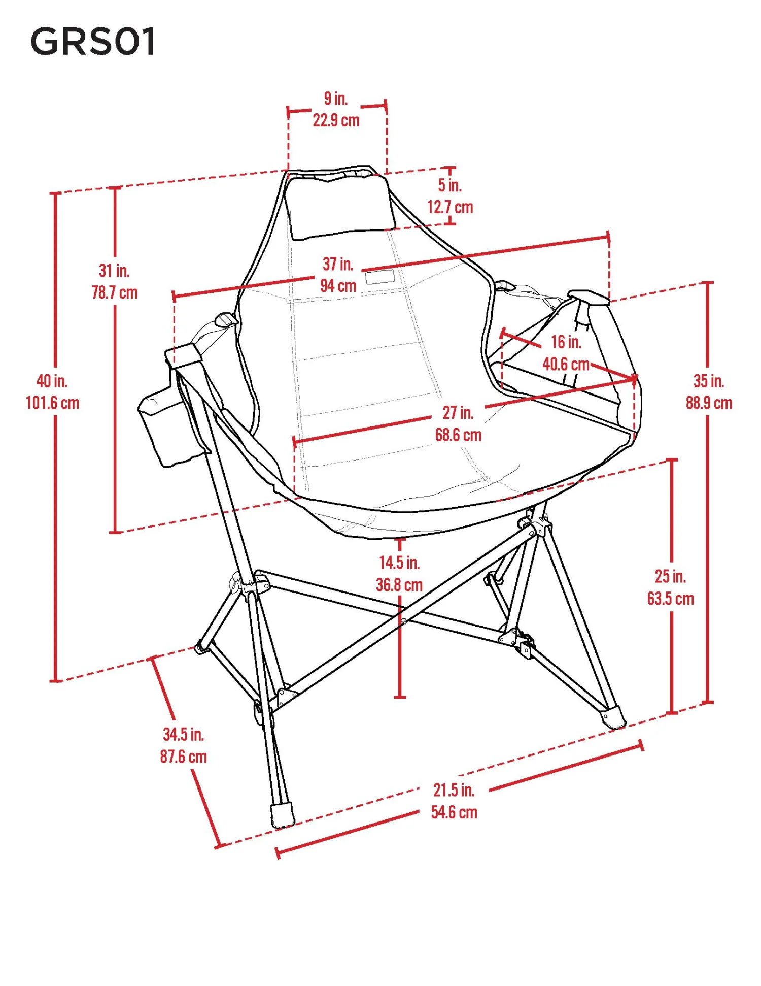 Camp & Go Swinging Hammock Chairs-CAMP&GO Swinging Hammock Chair