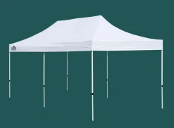 QuikShade Pop-Up Canopies-Commercial C200 Straight Leg Pop-Up Canopy, 10 ft. x 20 ft. White