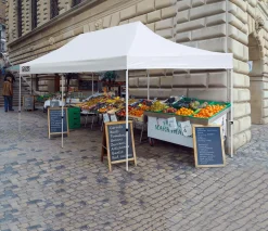 QuikShade Pop-Up Canopies-Commercial C200 Straight Leg Pop-Up Canopy, 10 ft. x 20 ft. White