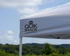 QuikShade Pop-Up Canopies-Commercial C200 Straight Leg Pop-Up Canopy, 10 ft. x 20 ft. White
