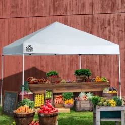 QuikShade Pop-Up Canopies|Canopy Tents-Commercial C100 Straight Leg Pop-Up Canopy, 10 ft. x 10 ft. White
