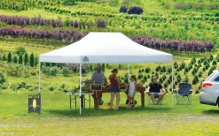 QuikShade Pop-Up Canopies-Commercial C150 Straight Leg Pop-Up Canopy, 10 ft. x 15 ft. White