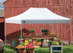 QuikShade Pop-Up Canopies-Commercial C150 Straight Leg Pop-Up Canopy, 10 ft. x 15 ft. White