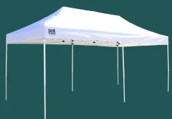 QuikShade Pop-Up Canopies|Canopy Tents-Commercial Straight Leg Pop-Up Canopy, 10 ft. x 20 ft. White