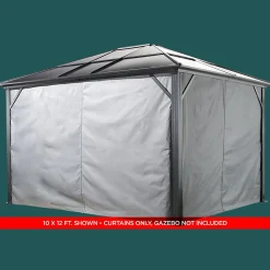 Sojag Gazebo Curtains-Curtains for Meridien Gazebo (Gazebo Not Included)