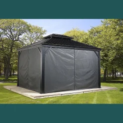 Sojag Gazebo Curtains-Curtains for Messina Gazebo (Gazebo Not Included)