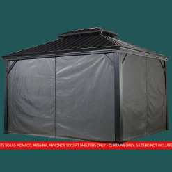 Sojag Gazebo Curtains-Curtains for Monaco Gazebo (Gazebo Not Included)