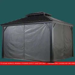 Sojag Gazebo Curtains-Curtains for Moreno Gazebo (Gazebo Not Included)