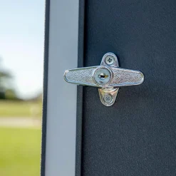 Sojag Metal Sheds-Denali Steel Storage Shed, 8 ft. x 5 ft. Anthracite