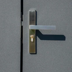 Sojag Metal Sheds-Denali Steel Storage Shed, 8 ft. x 5 ft. Anthracite