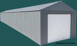 Sojag Metal Garages-Everest Steel Garage, Wind and Snow Rated Storage Building Kit