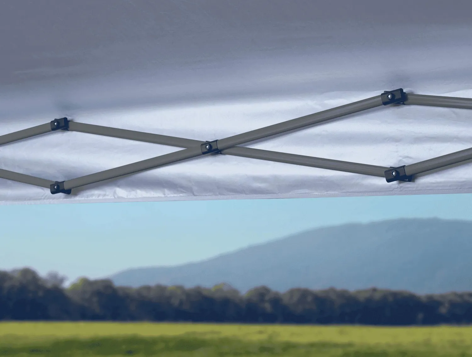 QuikShade Canopy Tents-Expedition EX64 10x10 ft. Slant Leg Canopy- Blue