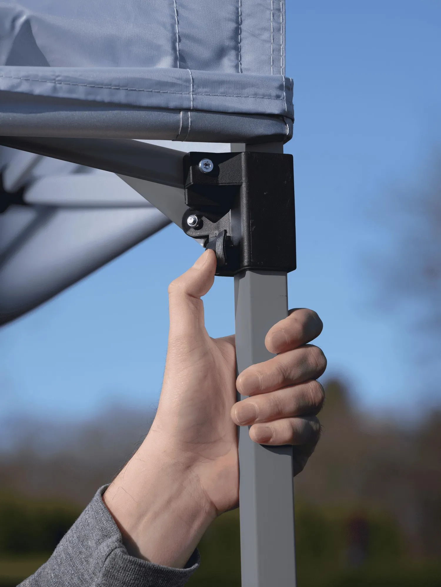 QuikShade Canopy Tents-Expedition EX64 10x10 ft. Slant Leg Canopy- Blue