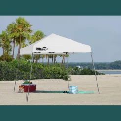 QuikShade Pop-Up Canopies-Expedition One Push EX64 Slant Leg Pop-Up Canopy, 10 ft. x 10 ft. White