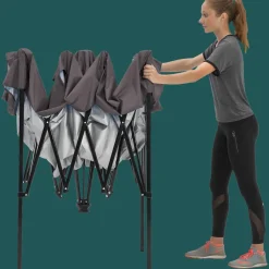 QuikShade Pop-Up Canopies-Expedition One Push EX64 Slant Leg Pop-Up Canopy, 10 ft. x 10 ft. White