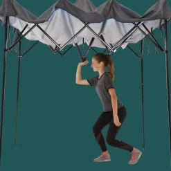 QuikShade Pop-Up Canopies-Expedition One Push EX64 Slant Leg Pop-Up Canopy, 10 ft. x 10 ft. White