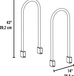 ShelterLogic Firewood Storage-Firewood Rack Adjustable Bracket Kit