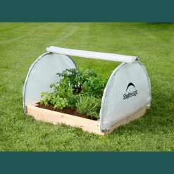 ShelterLogic Raised Beds|Patio Greenhouses-Grow IT™ Backyard Round Raised Bed Greenhouse, 4 ft. x 4 ft. x 2 ft.