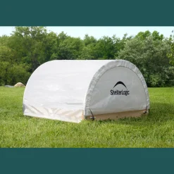 ShelterLogic Raised Beds|Patio Greenhouses-Grow IT™ Backyard Round Raised Bed Greenhouse, 4 ft. x 4 ft. x 2 ft.