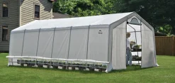 ShelterLogic Portable Greenhouses-GrowIT® Heavy Duty Peak Greenhouse, 12 ft. x 24 ft. x 8 ft.
