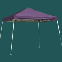ShelterLogic Canopy Tents-HD Series Slant Leg Pop-Up Canopy, 12 ft. x 12 ft. Purple