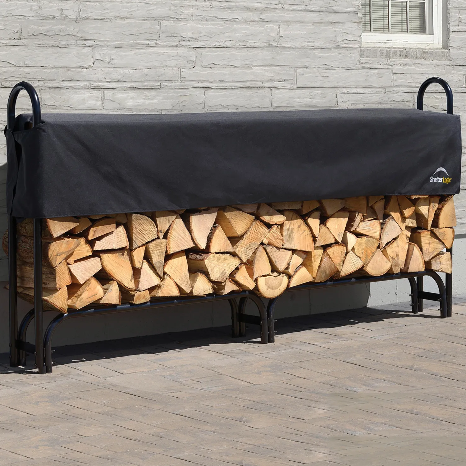 ShelterLogic Firewood Storage-Heavy Duty Firewood Rack, 8 ft.