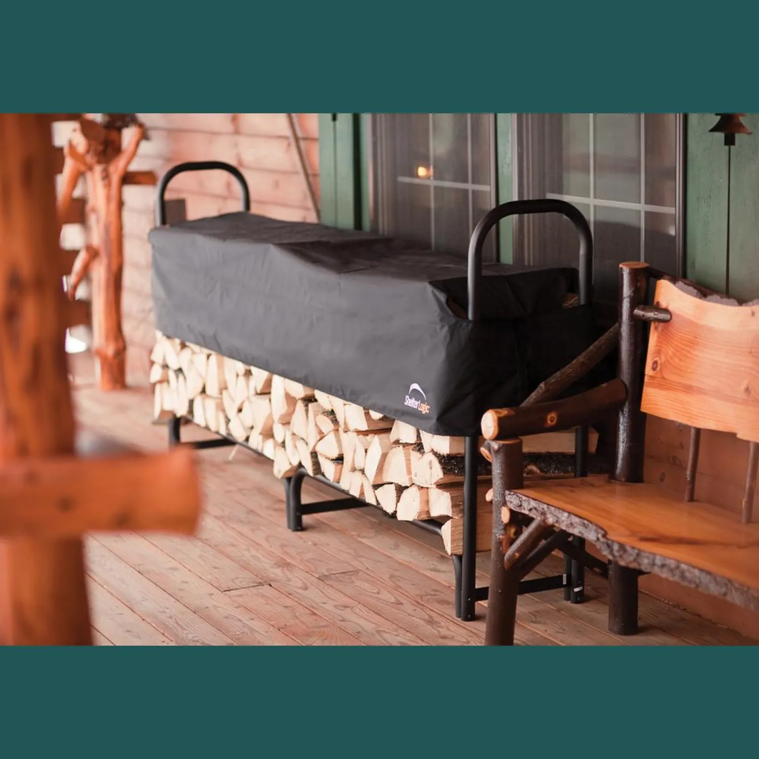 ShelterLogic Firewood Storage-Heavy Duty Firewood Rack, 8 ft.