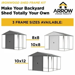 Arrow Metal Sheds-Ironwood Shed Frame Kit