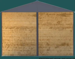 Arrow Metal Sheds-Ironwood Steel Hybrid Shed Kit 8 X 2 Ft. Galvanized Anthracite