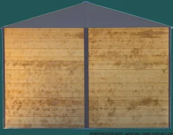 Arrow Metal Sheds-Ironwood Steel Hybrid Shed Kit 10 X 2 Ft. Galvanized Anthracite