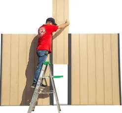 Arrow Metal Sheds-Ironwood Steel Hybrid Shed Kit 10 X 2 Ft. Galvanized Anthracite