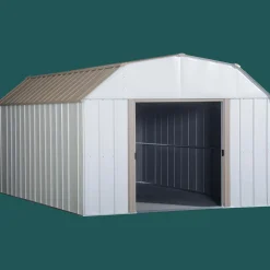 Arrow Metal Sheds-Lexington Steel Storage Shed, 10 ft. x 14 ft. Eggshell
