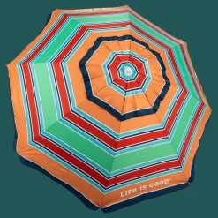 Life is Good® Beach Umbrellas-7-ft. Umbrella with Integrated Sand Anchor
