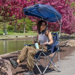 Life is Good® Canopy Chairs|Canopy Beach Chairs-Navy Blue Canopy Chair