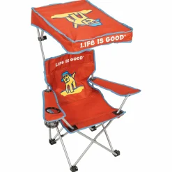 Life is Good® Quad Chairs|Canopy Chairs-Orange Kids Canopy Quad Chair