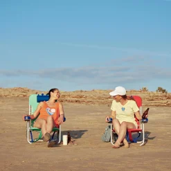 Life is Good® Backpack Beach Chairs-Red Lace-up Backpack Beach Chair