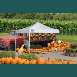 QuikShade Pop-Up Canopies|Canopy Tents-Marketplace MP100UC Straight Leg Pop-Up Canopy, 10 ft. x 10 ft. White