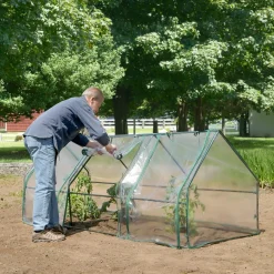 Miracle-Gro Patio Greenhouses|Portable Greenhouses-3 x 8 x 3 ft Clear Mini Greenhouse