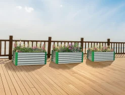 Miracle Gro Raised Beds-Miracle-Gro® 2 x 4 x 2 ft Galvanized Green Raised Garden Bed