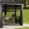Sojag Gazebo Curtains-Mosquito Netting Front and Back Door for the Komodo 12' x 15' Gazebo