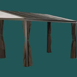 Sojag Wall-Mounted Gazebos-Portland Wall-Mounted Hardtop Gazebo