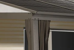 Sojag Wall-Mounted Gazebos-Portland Wall-Mounted Hardtop Gazebo
