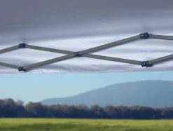 QuikShade Pop-Up Canopies-Quik Shade Expedition Blue Slant Leg Pop-Up Canopy