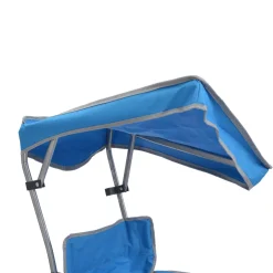 QuikShade Canopy Beach Chairs-Quik Shade Kids Shade Folding Chair, Blue/Silver