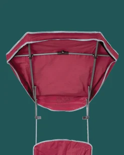 QuikShade Canopy Chairs|Canopy Beach Chairs-Quik Shade Max Shade Folding Chair - Red/Gray
